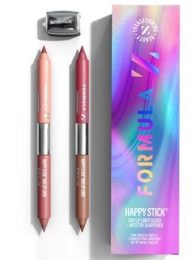 Formula Z Happy Stick® Lip Liner Kit & Sharpener 2 X 0.5g X 2 BRAND NEW IN BOX